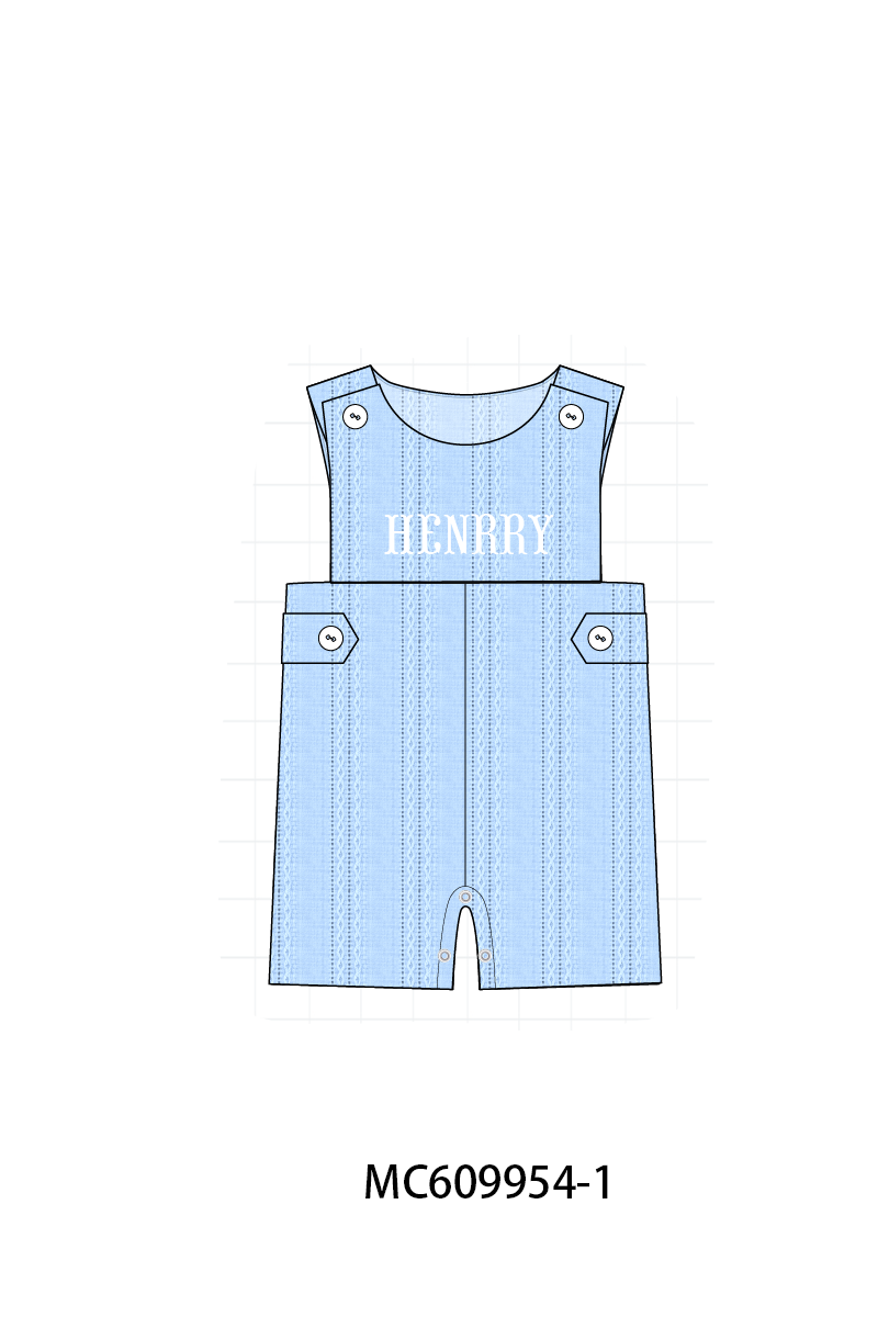 PO37: Blue Monogram Embroidery Collection (ETA March)