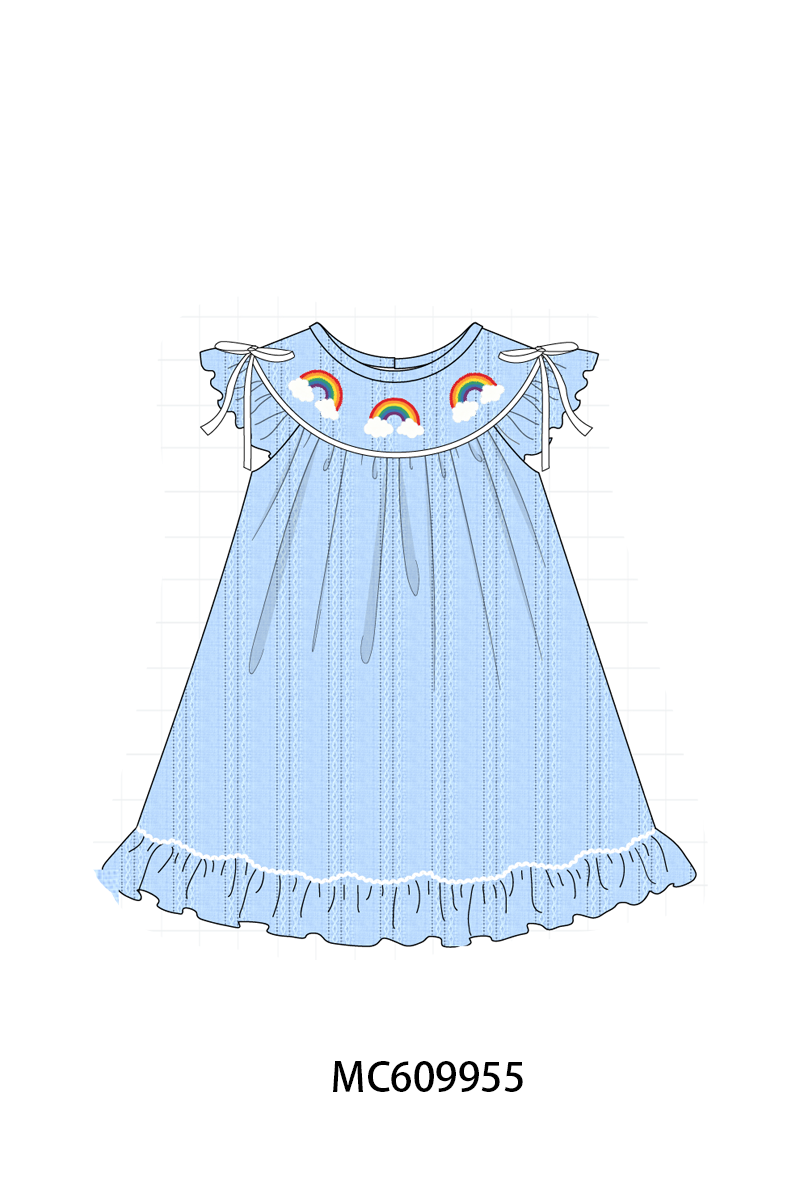 PO37: Blue Rainbow Embroidery Collection (ETA March)