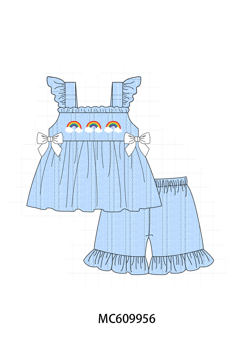 PO37: Blue Rainbow Embroidery Collection (ETA March)