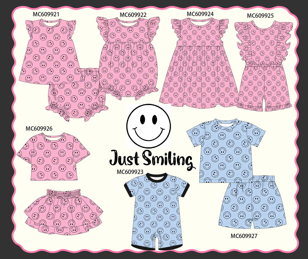 PO37: Pink&Blue Smiling Print Collection (ETA March)