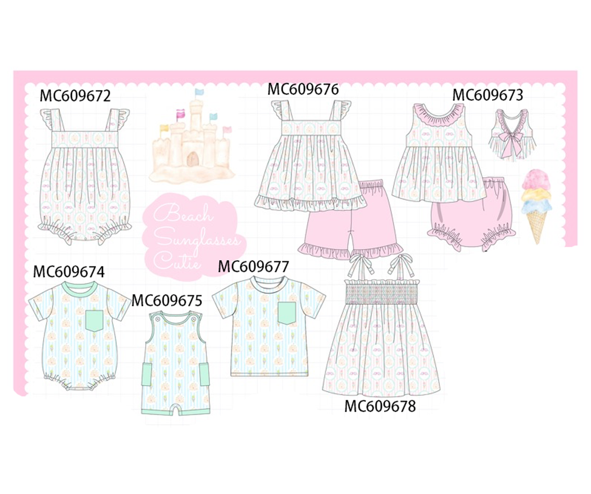 PO37: Pink&Green Castle Print Collection 1 (ETA March)