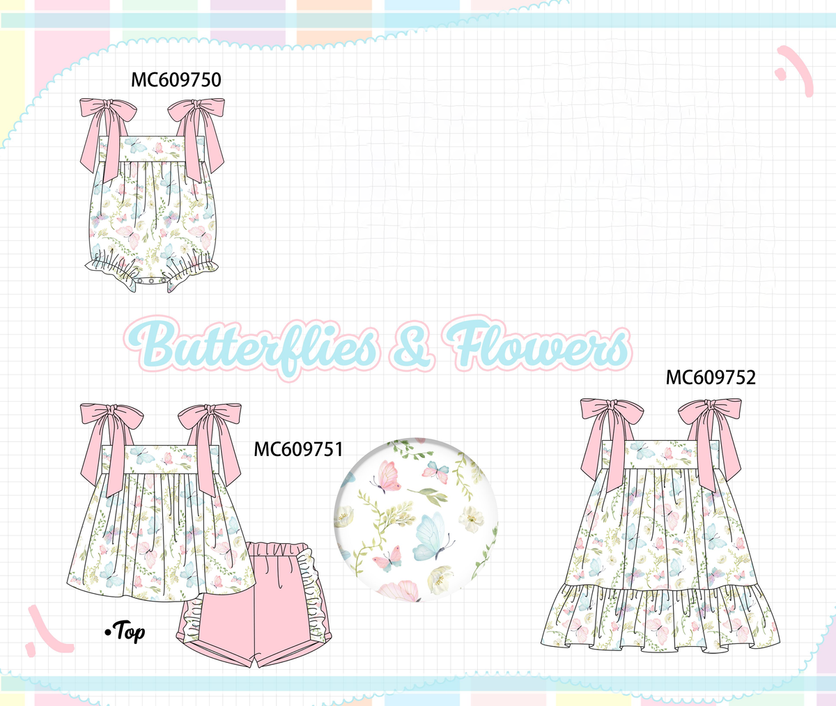 PO37: Pink Butterfly Floral Collection (ETA March)