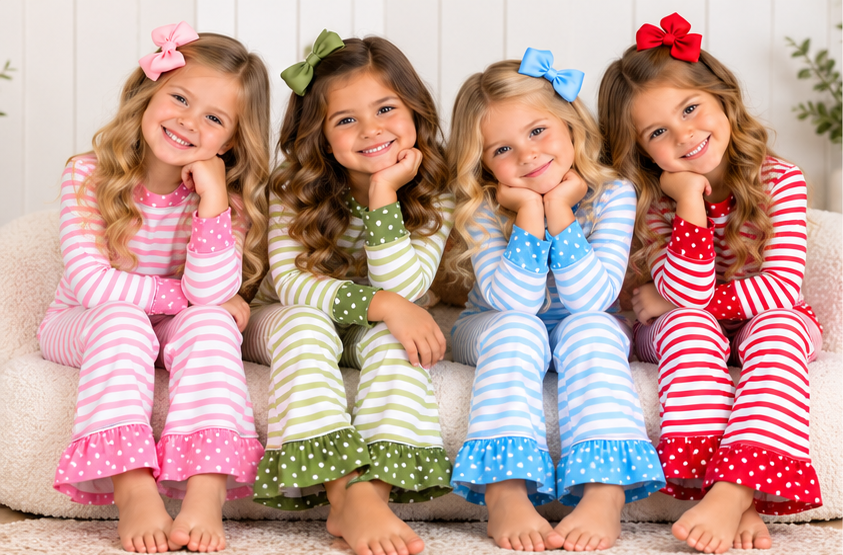 WS39: Candy Stripe Ruffle Sets (ETA December)