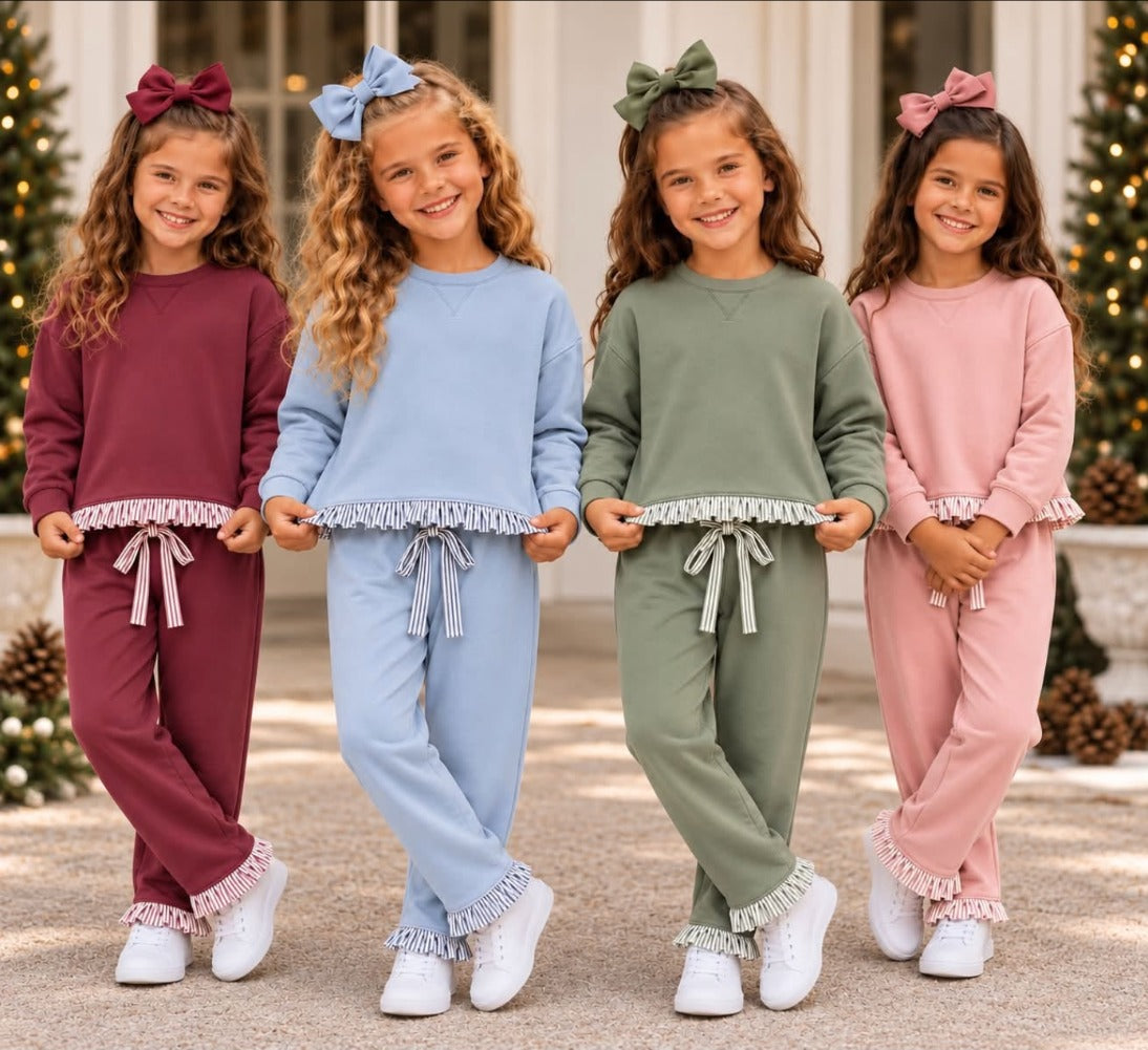 PO40: Ruffle Trim Lounge Set Collection (ETA January)